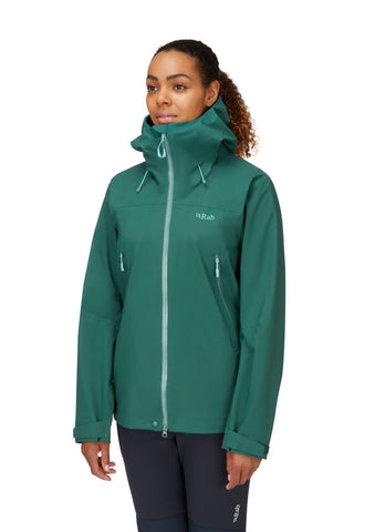 Rab Kangri GTX Jacket Wmns Green Slate Size 12