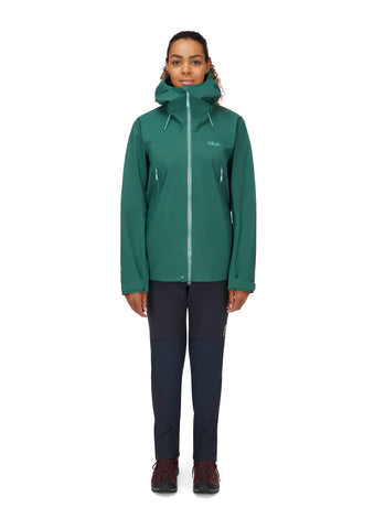 Rab Kangri GTX Jacket Wmns Green Slate Size 12