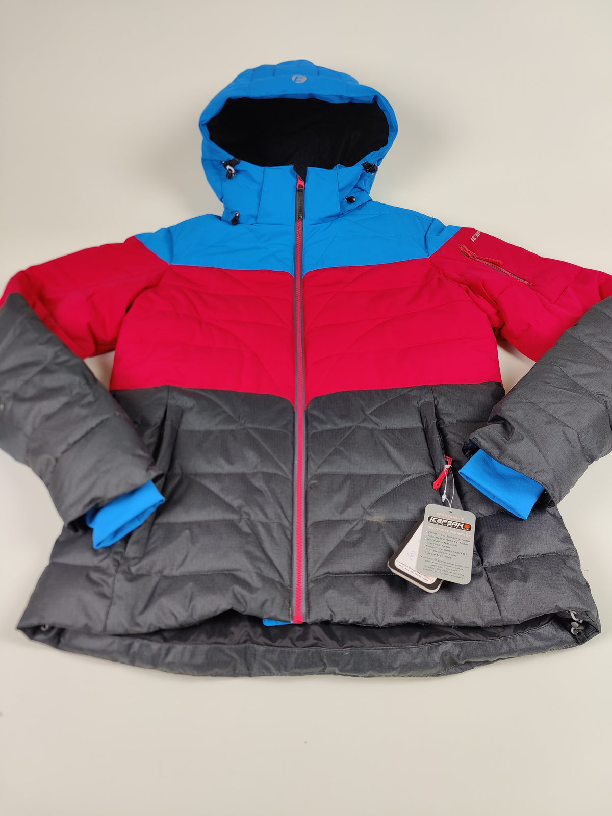 Icepeak Skijas Kendra Blauw Roze Nieuw Dames L