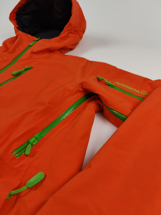 Norrona Skijas Goretex Oranje Groen Dames S