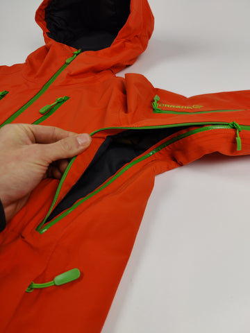 Norrona Skijas Goretex Oranje Groen Dames S