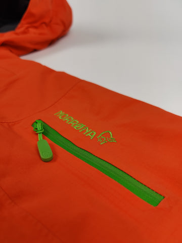 Norrona Skijas Goretex Oranje Groen Dames S