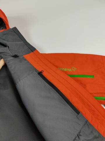 Norrona Skijas Goretex Oranje Groen Dames S